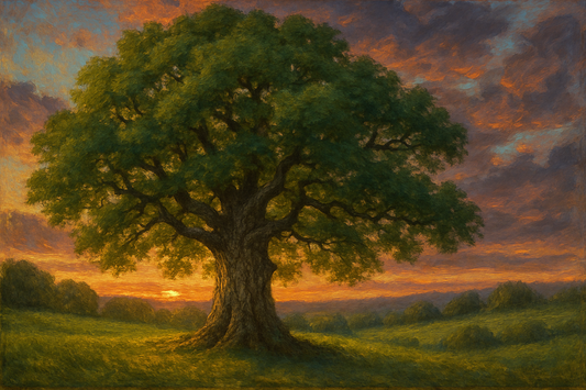 Majestic Tree At Sunset Art| Beautiful Tree Wall Art| Magical Tree Print| Digital Wall Art | Digital Download
