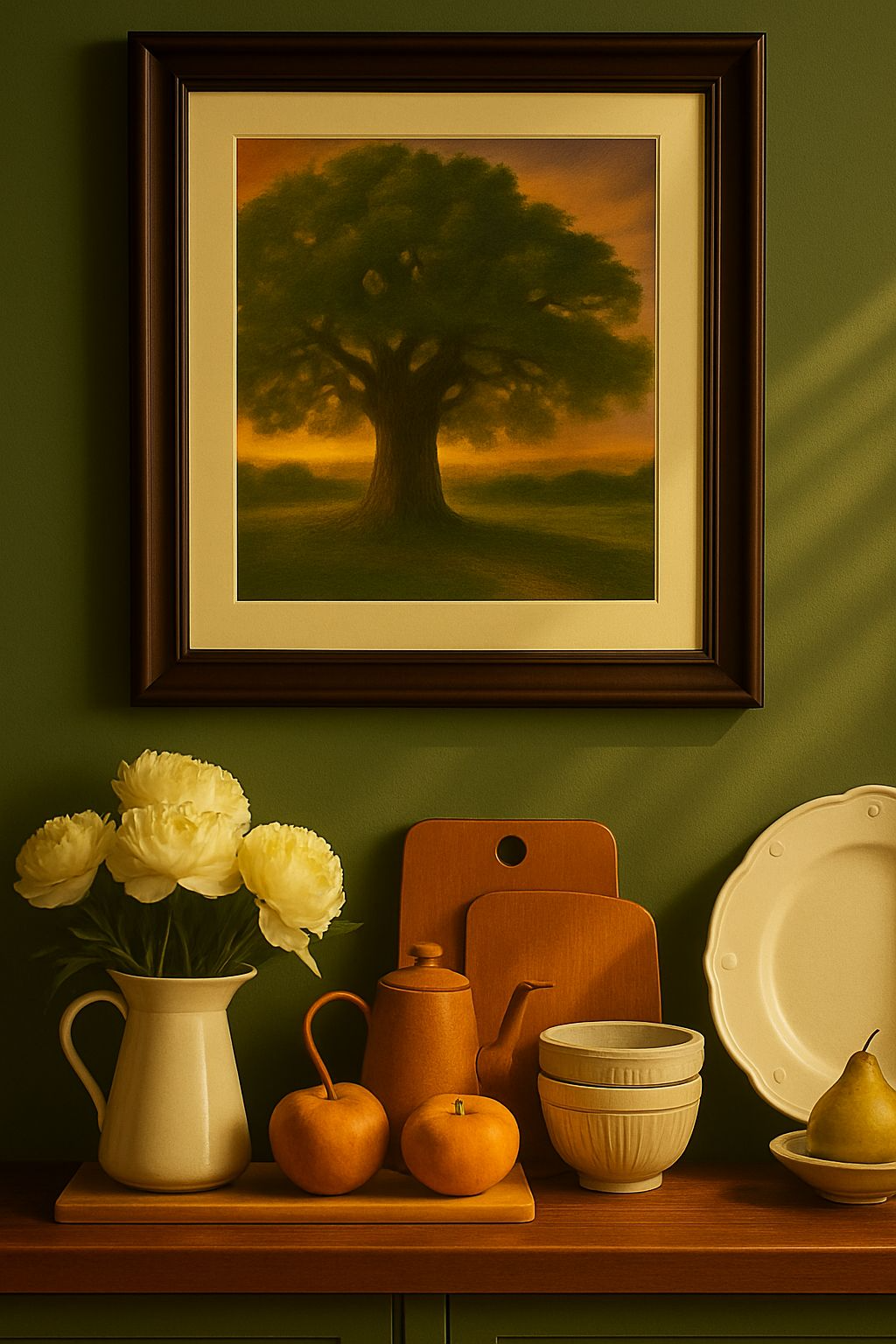 Majestic Tree At Sunset Art| Beautiful Tree Wall Art| Magical Tree Print| Digital Wall Art | Digital Download