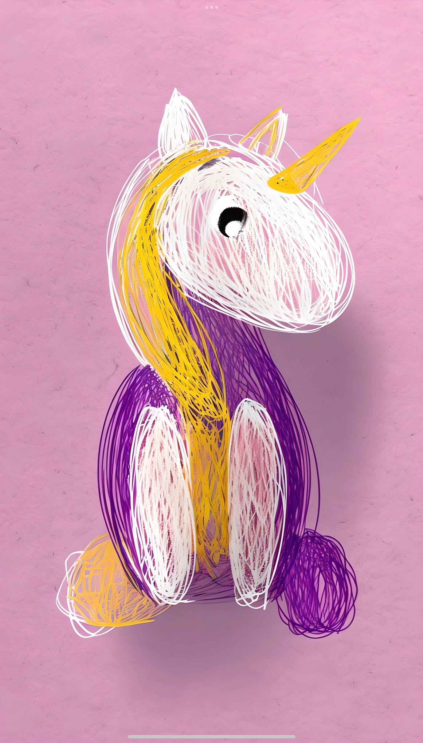 Playful Unicorn Digital Art Print – Pink Nursery Wall Decor | Cute Kids Room Printable Art | Magical Unicorn Poster Download