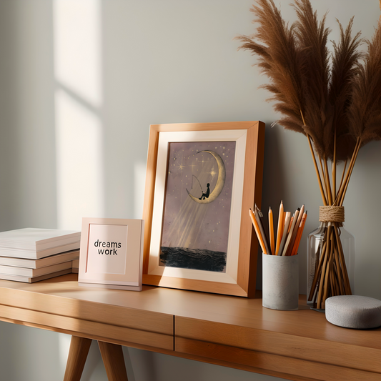 Moonlight Dreamer Wall Art | Digital Download