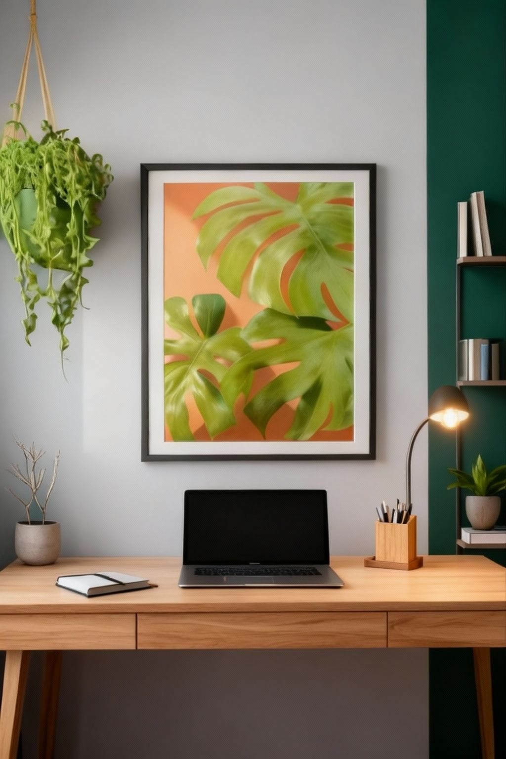 Tropical Monstera Leaves Digital Art Print | Beautiful monstera wall print |  instant Download | Digital File