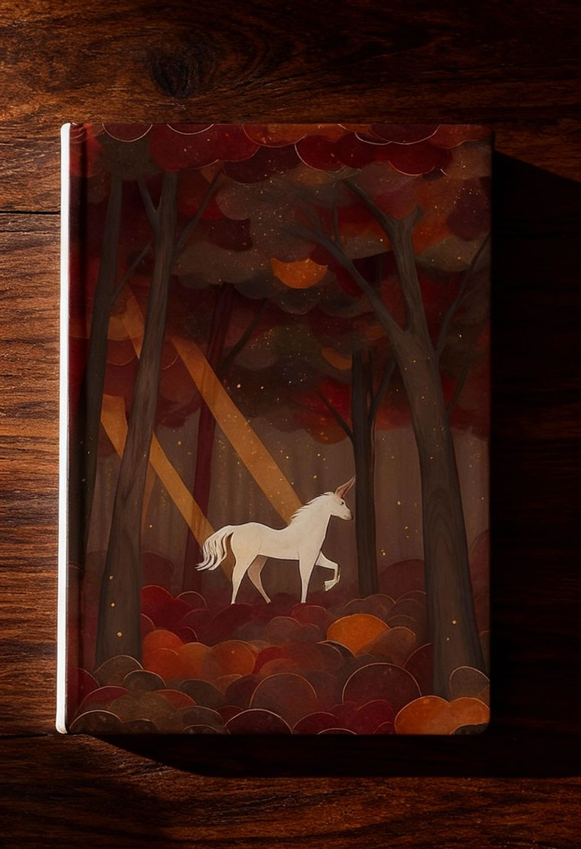 Enchanted Unicorn Art | Autumn Forest Wall Art| Unicorn Print| Seasonal| Collection | Digital art print | Digital Download (ON SALE | LIMITED TIME )
