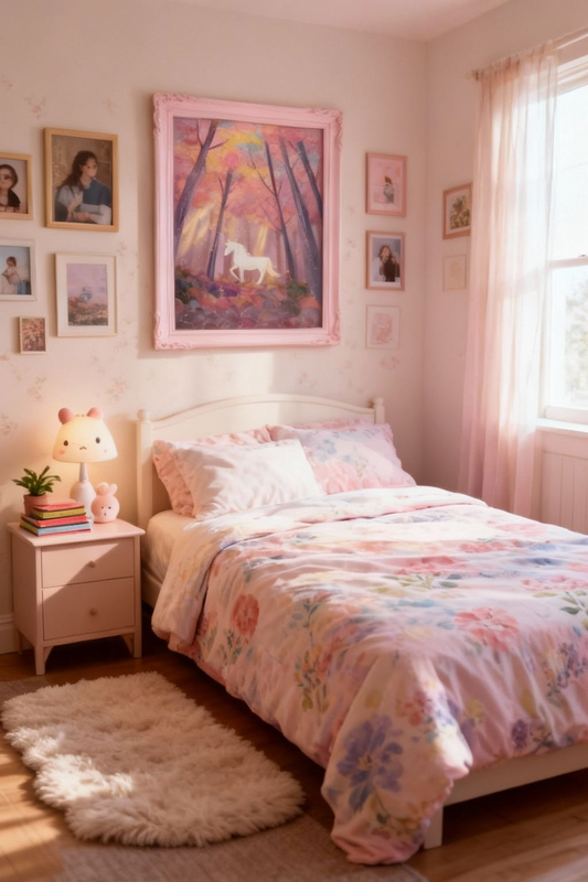 Enchanted Unicorn Art| Unicorn Wall Art | Magic Prints | Mystical Fantasy Forest Wall Art | Digital Download